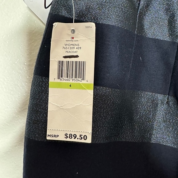 Tommy Hilfiger‎ Blue and Black Peacoat size 4 - Picture 3 of 3